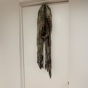 Tie-Dye Fringe Scarf